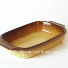 New Design Color Glazed Ceramic Bakeware